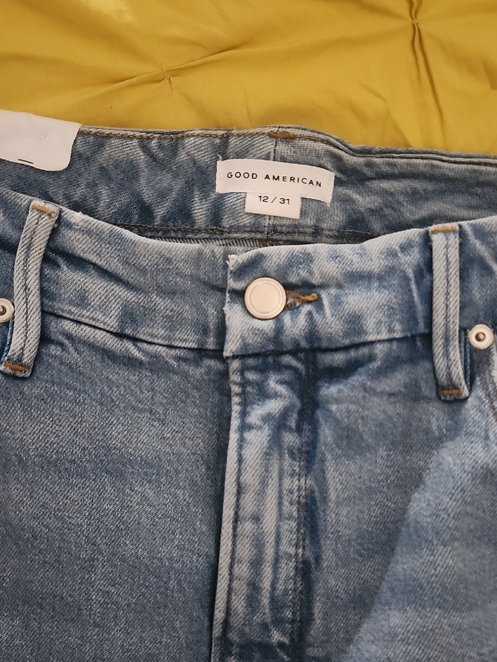 Light Blue Women's Distressed Jeans - Casual Everyday Fit - Picture 3 of 3